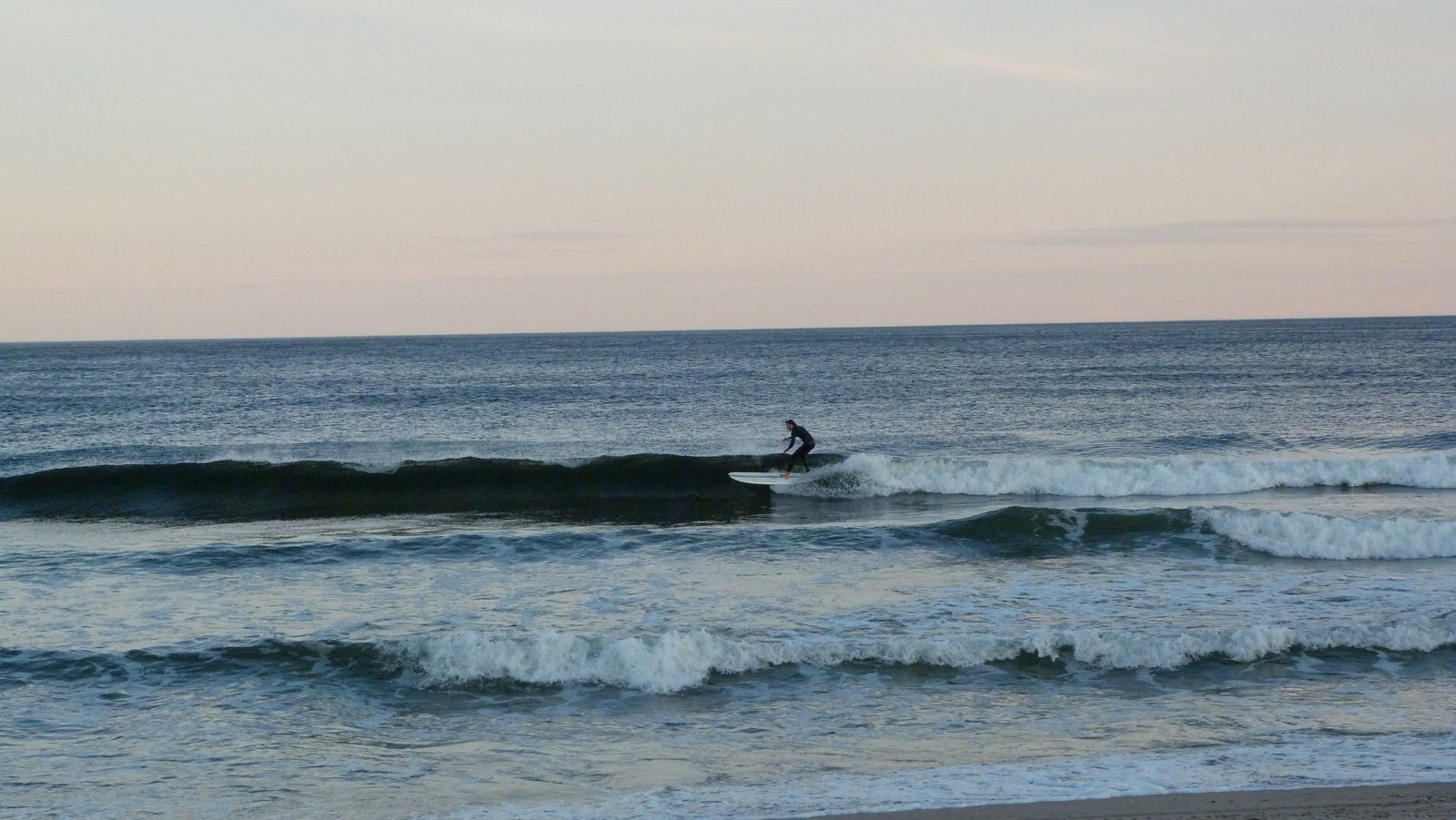 Riding a wave in Sept-Îles